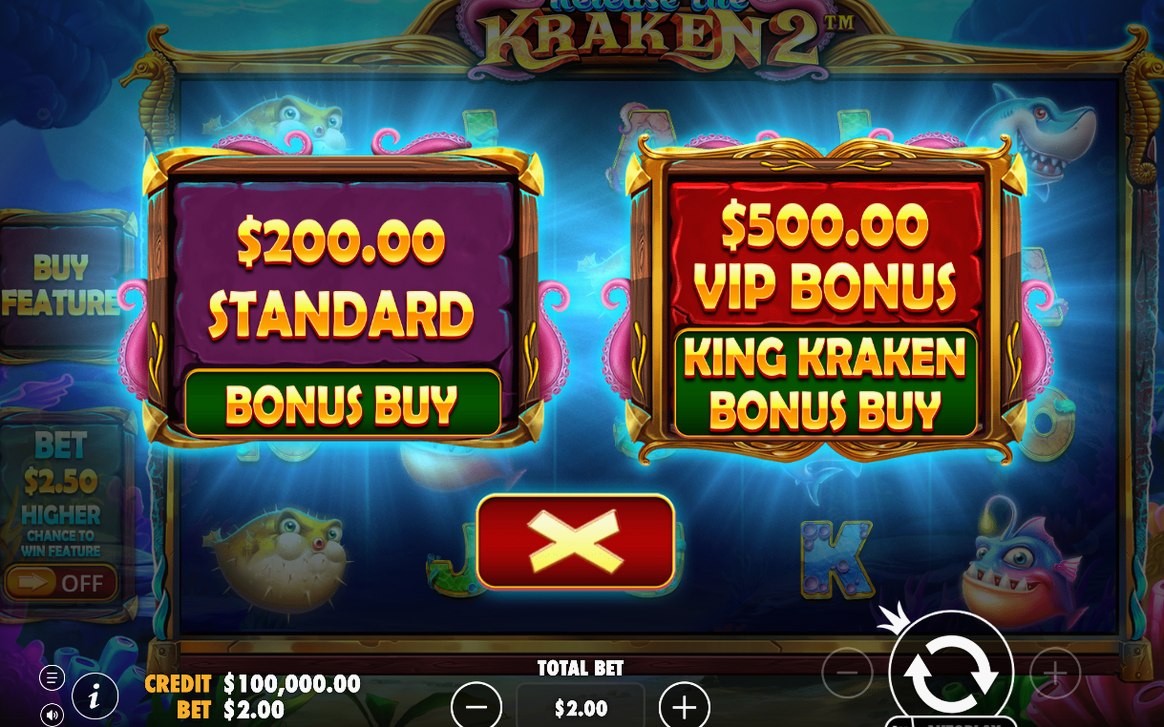 Bonusläge med Kraken och BONUS-symboler på hjulen