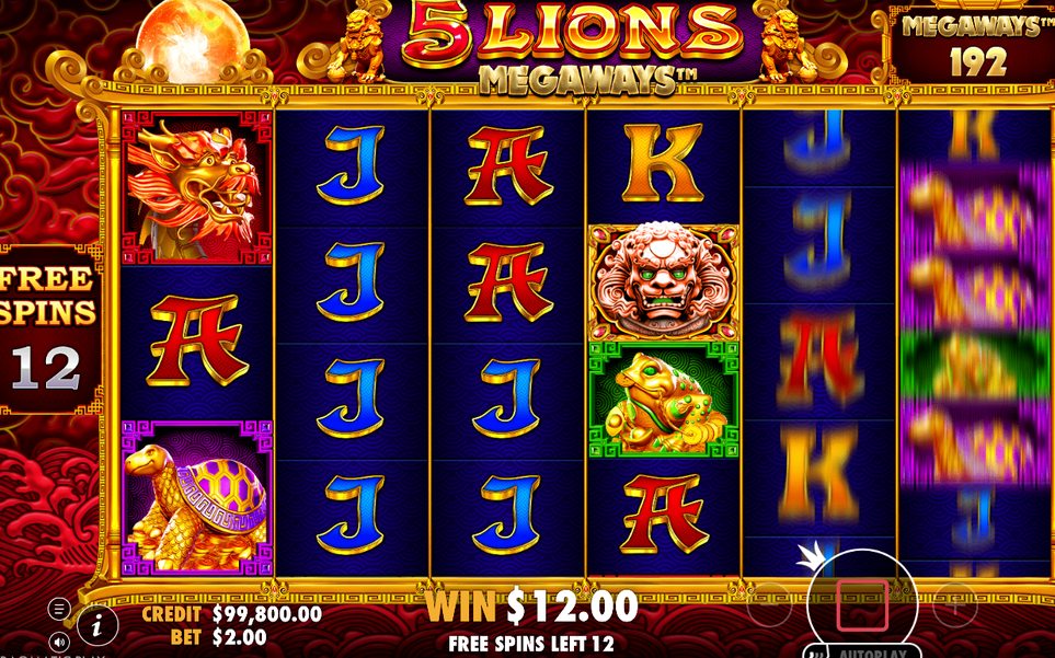 Free Spins-läget där WILD-multiplikatorn gäller